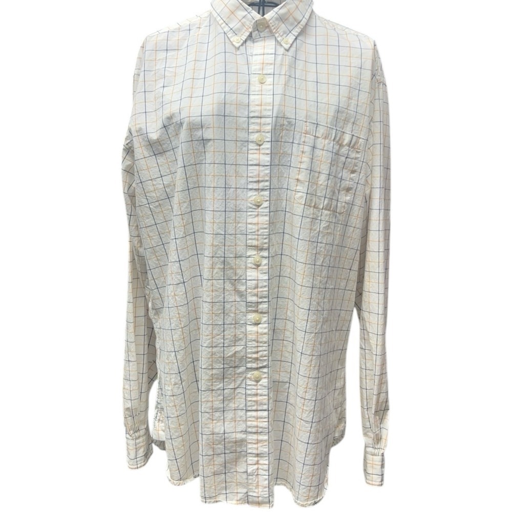 Brooks Brothers Mens Dress Shirt Multicolor Plaid Size Large